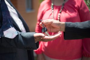 Handing Keys to Commercial Tenant